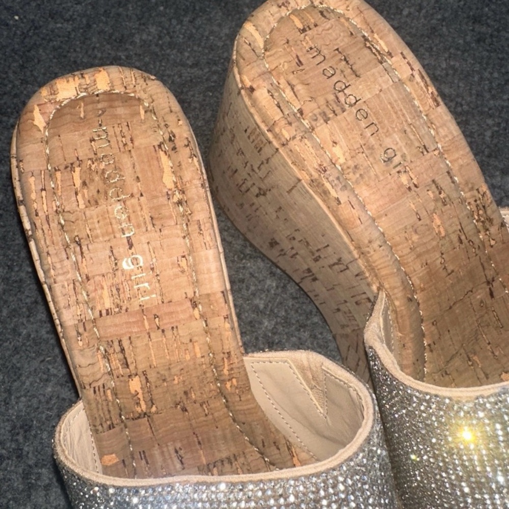 Steve Madden Rhinestone Platform Sandals - Picture 4 of 6